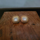 EXCLUSIVE STATEMENT POLKI KUNDAN NECKPIECE WITH EARRINGS