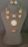 WEAR ME EXCLUSIVE ROSE QUARTZ NECKLACE WITH STUDS