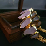 REAL ROSE QUARTZ ADJUSTABLE BANGLE