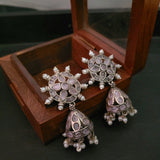 TRIBAL SILVER PLATED EARRINGS
