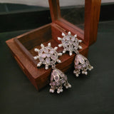 TRIBAL SILVER PLATED EARRINGS