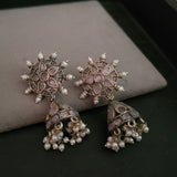 TRIBAL SILVER PLATED EARRINGS