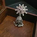 TRIBAL SILVER PLATED EARRINGS