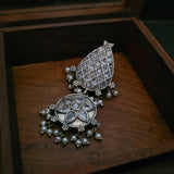 TRIBAL SILVER PLATED EARRINGS