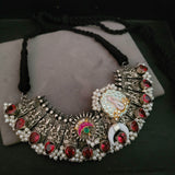 WEAR ME EXCLUSIVE SILVER PLATED DESIGNER CHOKER