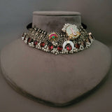 WEAR ME EXCLUSIVE SILVER PLATED DESIGNER CHOKER