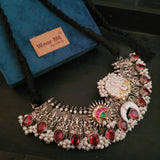 WEAR ME EXCLUSIVE SILVER PLATED DESIGNER CHOKER