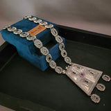 TRIBAL SILEVR PLATED NECKLACE
