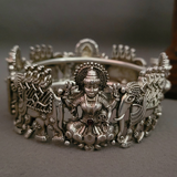 TRIBAL SILBVER PLATED TEMPLE BANGLE