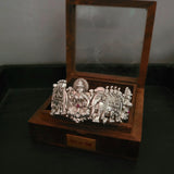 TRIBAL SILBVER PLATED TEMPLE BANGLE