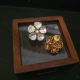 FINEST QUALITY POLKI KUNDAN STUDS