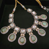 DESIGNER KUNDAN CHOKER WITH EARRINGS