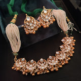 AHEMDAVADI KUNDAN CHOKER WITH EARRINGS