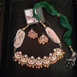 AHEMDAVADI KUNDAN CHOKER WITH EARRINGS