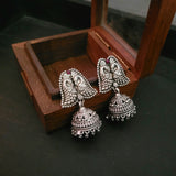 TRIBAL SILVER PLATED NECKLACE WITH EARRINGS