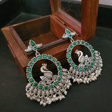 TRIBAL SILVER PLATED EARRINGS