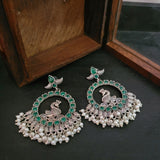 TRIBAL SILVER PLATED EARRINGS