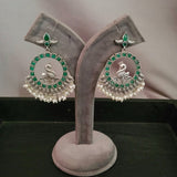 TRIBAL SILVER PLATED EARRINGS