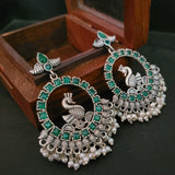 TRIBAL SILVER PLATED EARRINGS