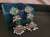 TRIBAL SILVER PLATED EARRINGS