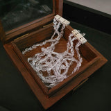 REAL CRYSTAL THREE LAYER STRING