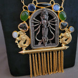 EXCLUSIVE TRIBAL SEMI PRECIOUS STONE NECKPIECE