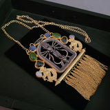 EXCLUSIVE TRIBAL SEMI PRECIOUS STONE NECKPIECE