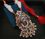 REAL SILVER CASTING AND SEMI PRECIOUS STONE NECKPIECE