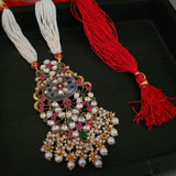 REAL SILVER CASTING AND SEMI PRECIOUS STONE NECKPIECE