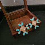 STATEMENT FIROZA STONE EARRINGS