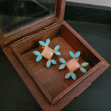 STATEMENT FIROZA STONE EARRINGS