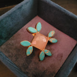 STATEMENT FIROZA STONE EARRINGS