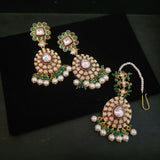 FINEST QUALITY POLKI KUNDAN CHOKER WITH EARRINGS AND MAANGTIKKA