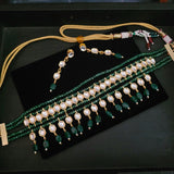 DESIGNER KUNDAN CHOKER WITH EARRINGS