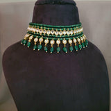 DESIGNER KUNDAN CHOKER WITH EARRINGS