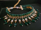 DESIGNER KUNDAN CHOKER WITH EARRINGS
