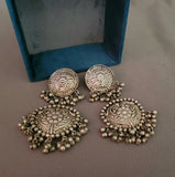 TRIBAL SILVER PLATED EARRINGS