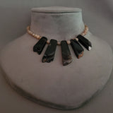REAL SEMI PRECIOUS STONE PENDANT WITH STRING