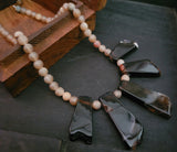 REAL SEMI PRECIOUS STONE PENDANT WITH STRING