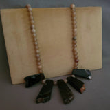 REAL SEMI PRECIOUS STONE PENDANT WITH STRING