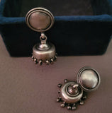 SILVER EARRINGS IN ANTIQUE FINISH