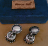 SILVER EARRINGS IN ANTIQUE FINISH