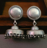 92.5 SILVER EARRINGS IN ANTIQUE FINISH