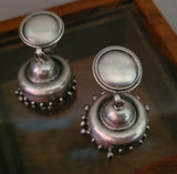 92.5 SILVER EARRINGS IN ANTIQUE FINISH