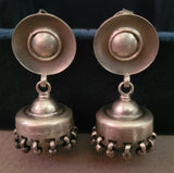 SILVER EARRINGS IN ANTIQUE FINISH