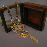 EXCLUSIVE SEMI PRECIOUS PENDANT WITH STRING