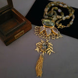 EXCLUSIVE SEMI PRECIOUS PENDANT WITH STRING