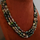 REAL TOURMALINE THREE LAYER STRING