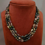 REAL TOURMALINE THREE LAYER STRING