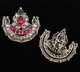EXCLUSIVE POLKI KUNDAN FITTED EARRINGS (STUDS)